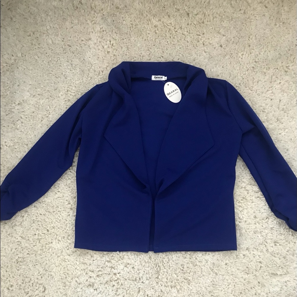Cobalt Semi-Cropped Blazer